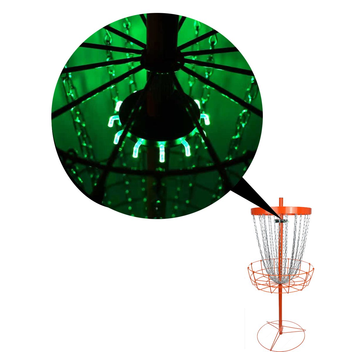 DISGO Night Disc Golf LED Basket Light